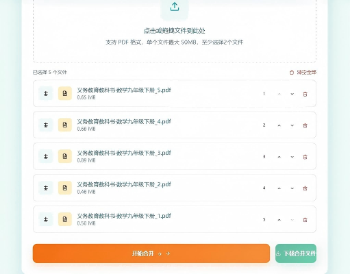 合并PDF处理中